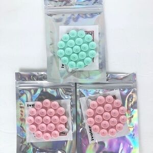 Bundle of 3 NWT silicone suction cup phone mount mag safe pink turquoise